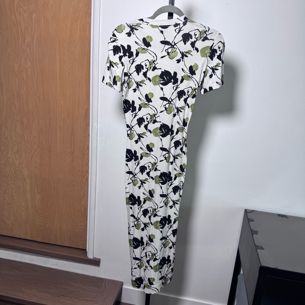 Tanya Taylor Organic cotton Floral scrunched dress women size XXS - Picture 5 of 11